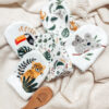 Mini gants de toilette Thème mini savane